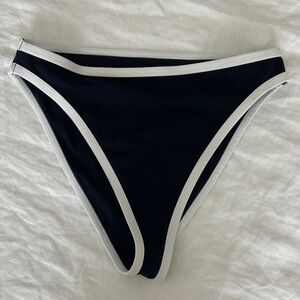 Negative Black and White Bikini Bottom